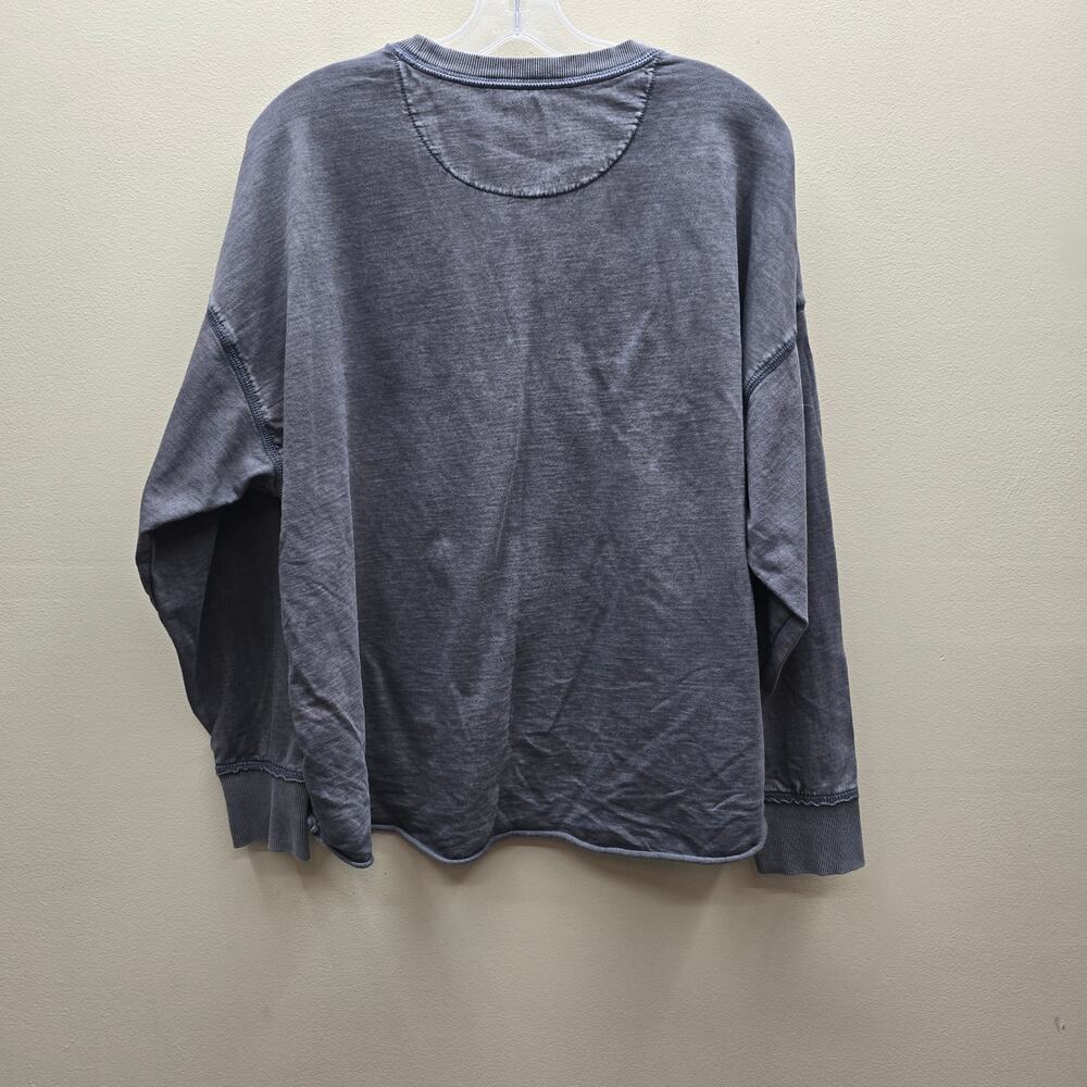 Aerie Crewneck Cotton Oversized Sweatshirt Pullover Athleisure Gray Size Medium - Picture 2 of 5